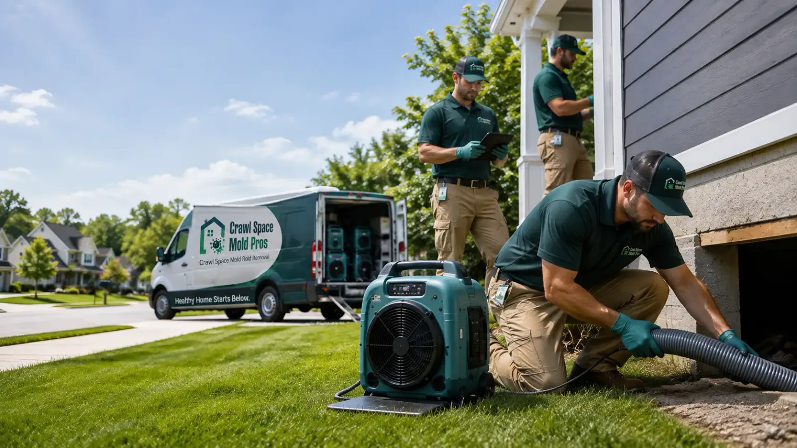 Crawl Space Mold Removal in Rosendale, WI